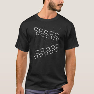Horseshoe Footprint Horseback Riding Animal Equest T-Shirt