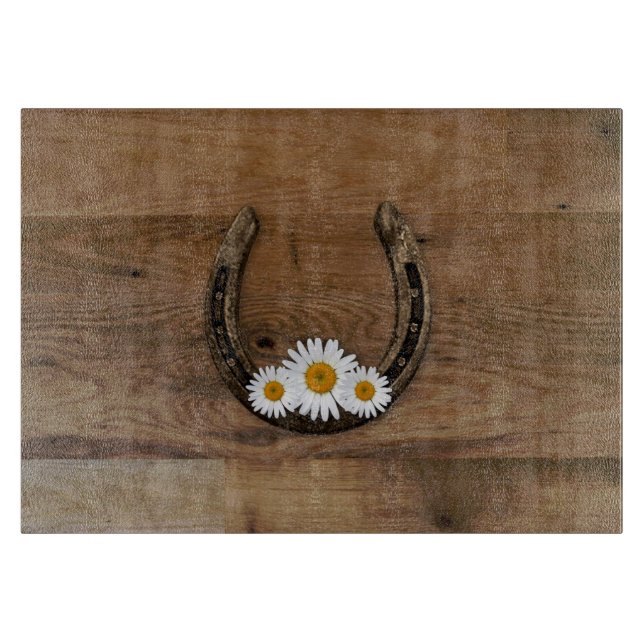 Horseshoe Glass Cutting Board (Front)