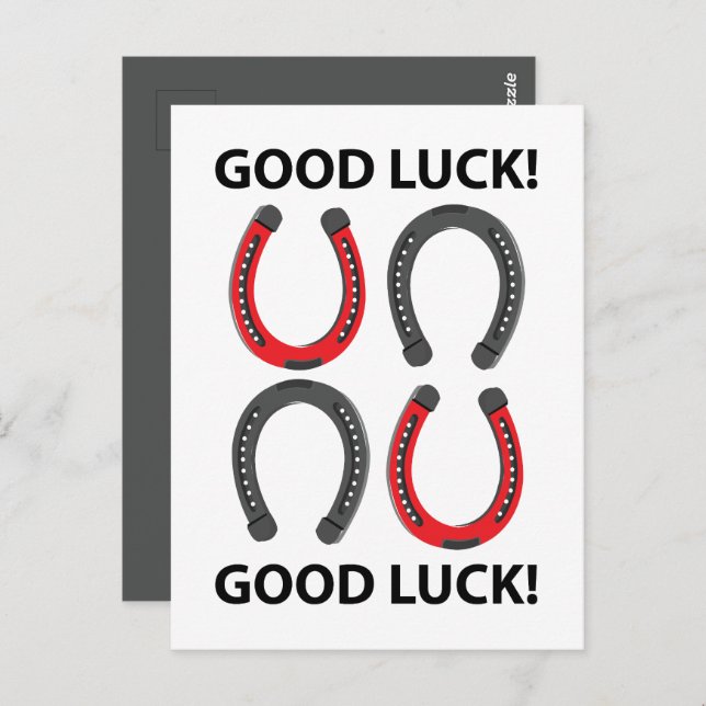Horseshoe Good Luck Horseshoe Postcard (Front/Back)