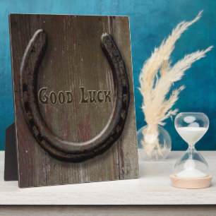 Horseshoe Good Luck Symbol Plaque