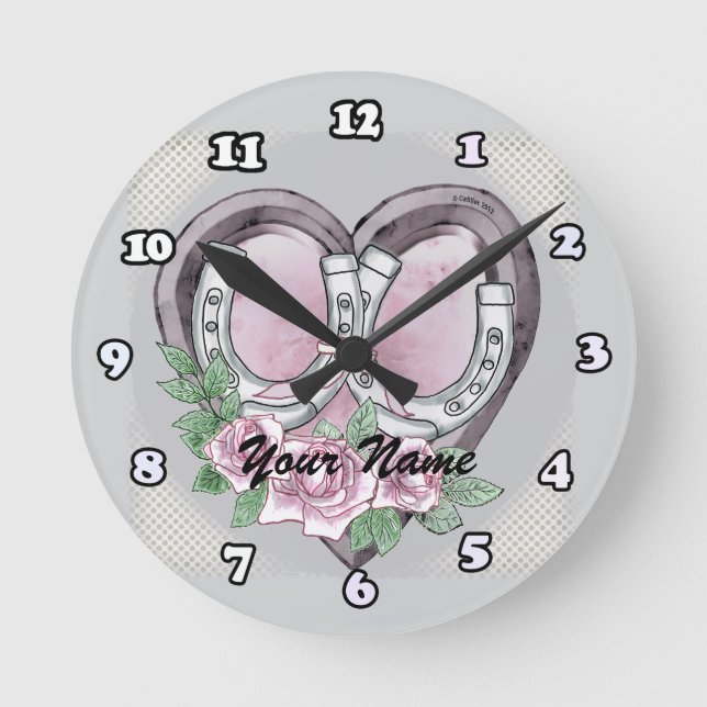 Horseshoe Hearts clocks (Front)