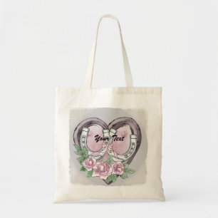 Horseshoe Hearts tote bags