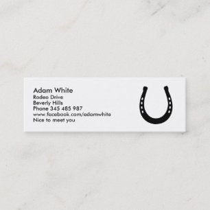 Horseshoe Mini Business Card