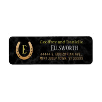 Horseshoe Monogram Horse Racing Derby Address