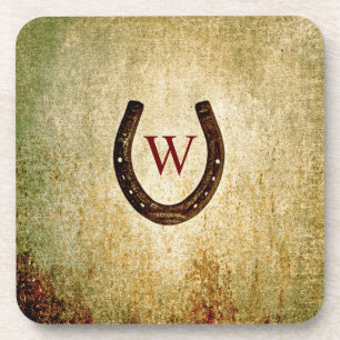 Horseshoe Monogrammed Coaster