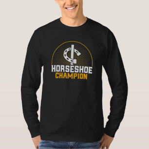 Horseshoe Pitching Horseshoe Champion Pitcher Prem T-Shirt