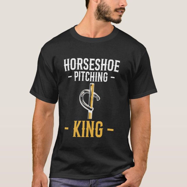 Horseshoe Pitching King T-Shirt (Front)