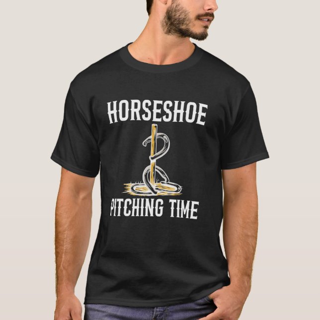 Horseshoe Pitching Time T-Shirt (Front)