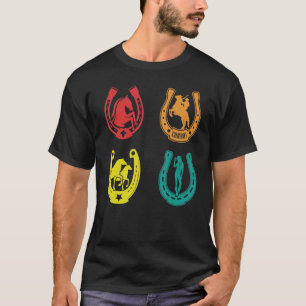 Horseshoe Retro Style Lucky T-Shirt