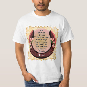  Horseshoe Serenity Prayer  T-Shirt