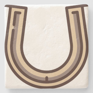 horseshoe stone coaster