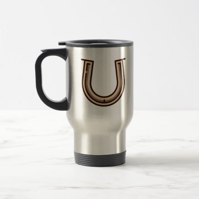 horseshoe travel mug (Left)