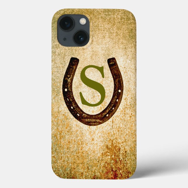 Horseshoe with Monogram to Personalise Case-Mate iPhone Case (Back)