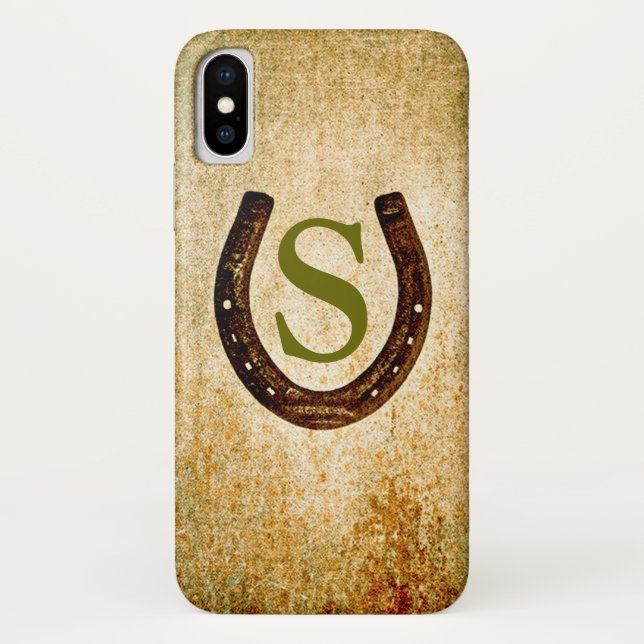 Horseshoe with Monogram to Personalise Case-Mate iPhone Case (Back)