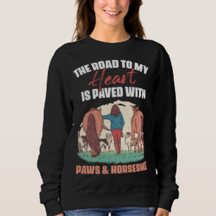 Horseshoes Pawprint Country Life for Horse Dog Sweatshirt