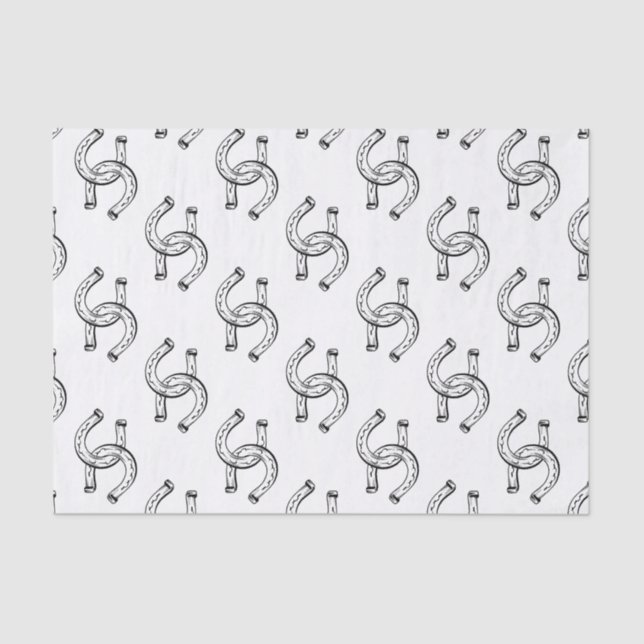 Horseshoes Tissue Paper (Front)