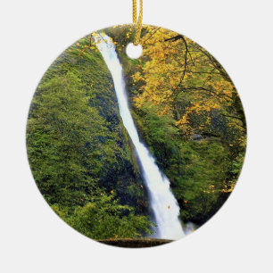 Horsetail Falls, OR Ceramic Tree Decoration