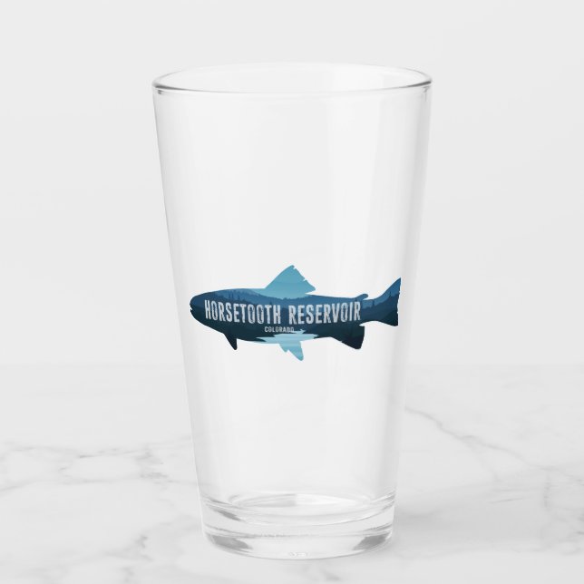 Horsetooth Reservoir Colorado Fish Glass (Front)