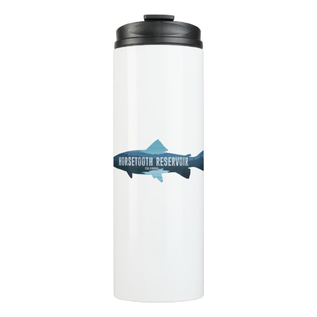 Horsetooth Reservoir Colorado Fish Thermal Tumbler (Front)