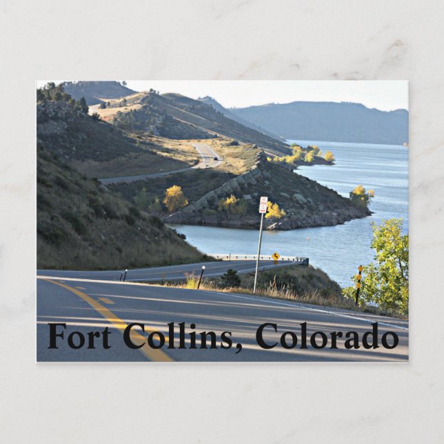 Horsetooth Reservoir post card (Front)