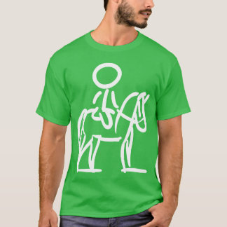 Horsewoman on Horse Minimalist style retro T-Shirt