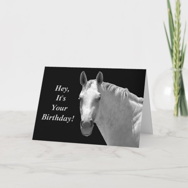 Horsey Birthday Card (Front)