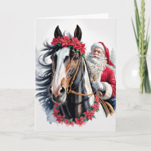  Horsey Christmas Greeting Card 