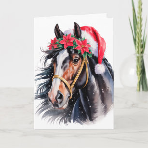 Horsey Christmas Greeting Card