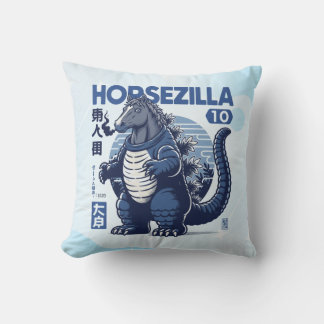 Horsezilla Shirt | Giant Monster Horse Art | Epic  Cushion