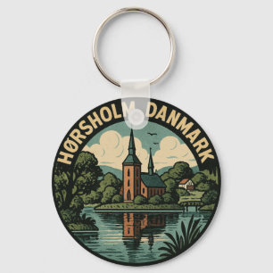 Hørsholm Denmark Church Key Ring