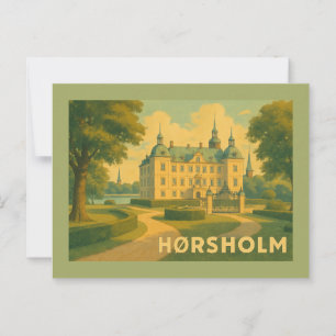 Hørsholm Denmark Church Postcard