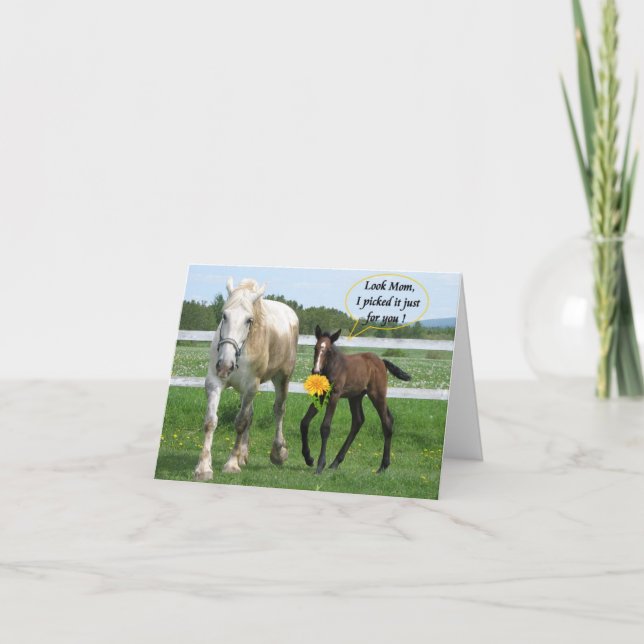 Horsy Mother's Day Card (Front)