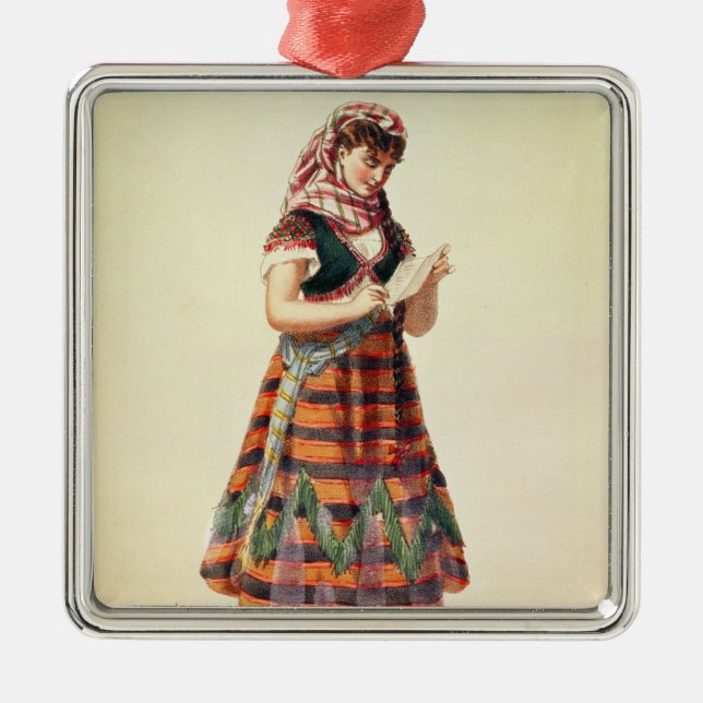 Hortense Schneider Metal Tree Decoration (Front)