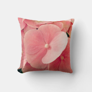 Hortensia Hydrangea pink pastel flowers floral Cushion