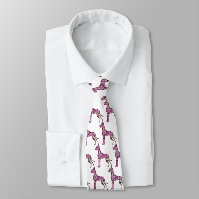 Hortensien Dogge Tie (Tied)