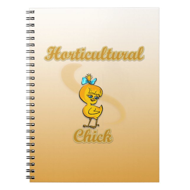 Horticultural Chick Spiral Notebook (Front)