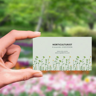 Horticulturist Business Card