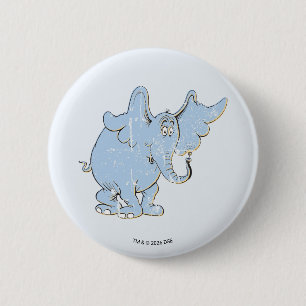 Horton Hears A Who   Horton Distressed 6 Cm Round Badge