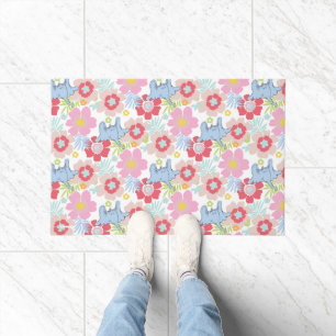 Horton Hears A Who   Pastel Flower Pattern Doormat