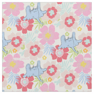 Horton Hears A Who   Pastel Flower Pattern Fabric