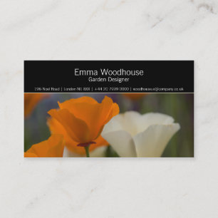 Hortus 2 - California Poppy Business Card