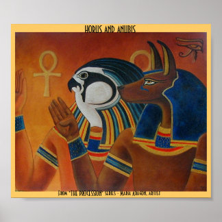 Horus and Anubis Poster