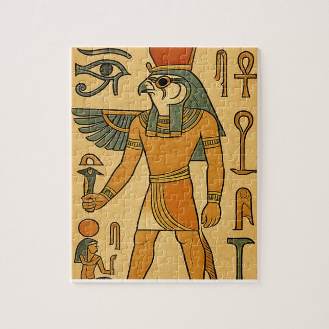 Horus Falcon God Ancient Egypt Puzzle Art (Vertical)