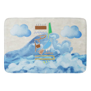 Horus Of The Horizon Bath Mat