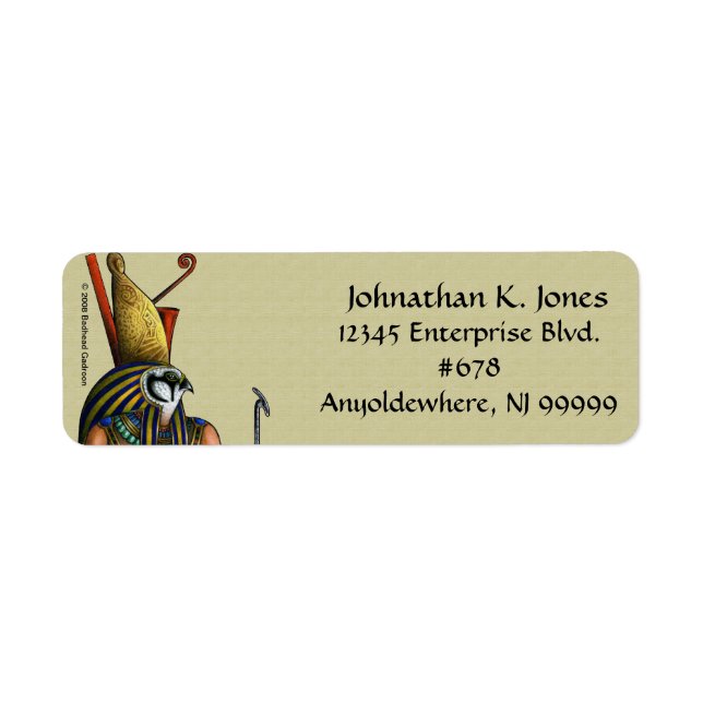 Horus Return Address Label (Front)