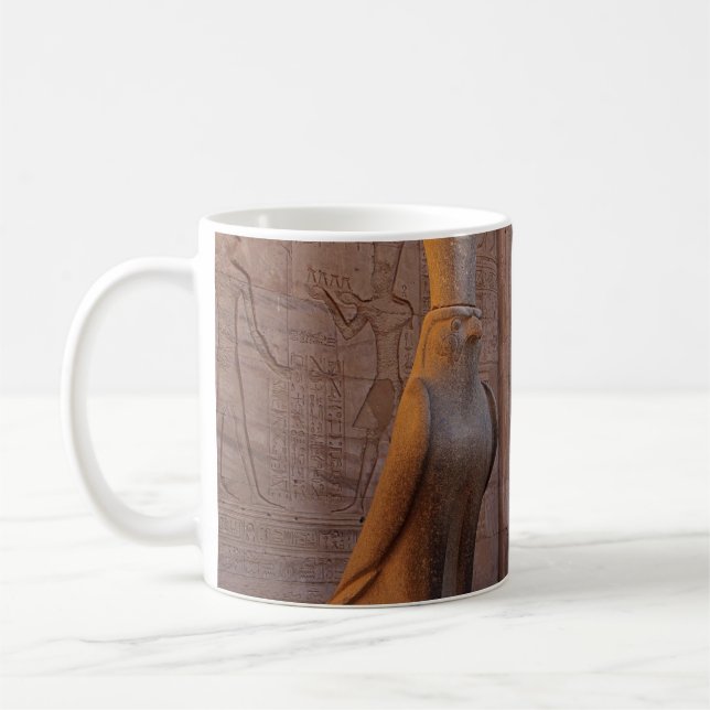 Horus Statue Egypt Ancient Gods Photography Coffee Mug (Left)
