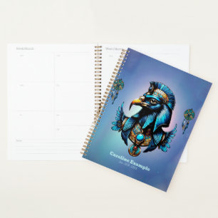 Horus the egyptian falcon god. planner