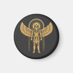 Horus with Sun Disk  Magnet
