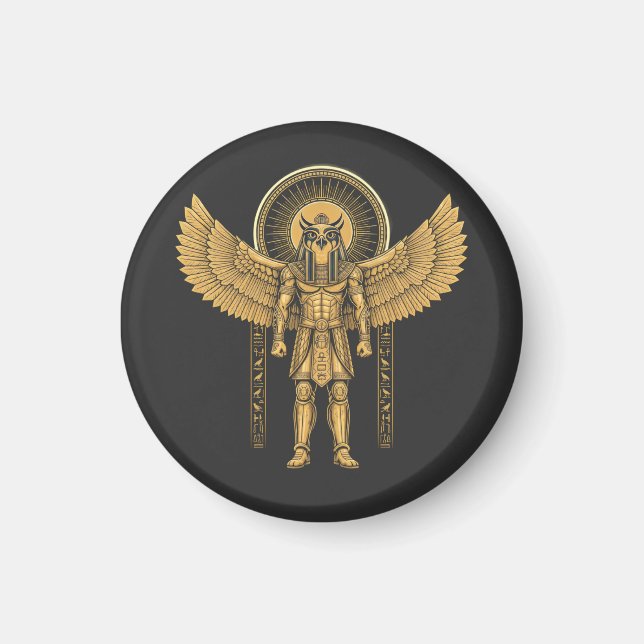 Horus with Sun Disk  Magnet (Front)
