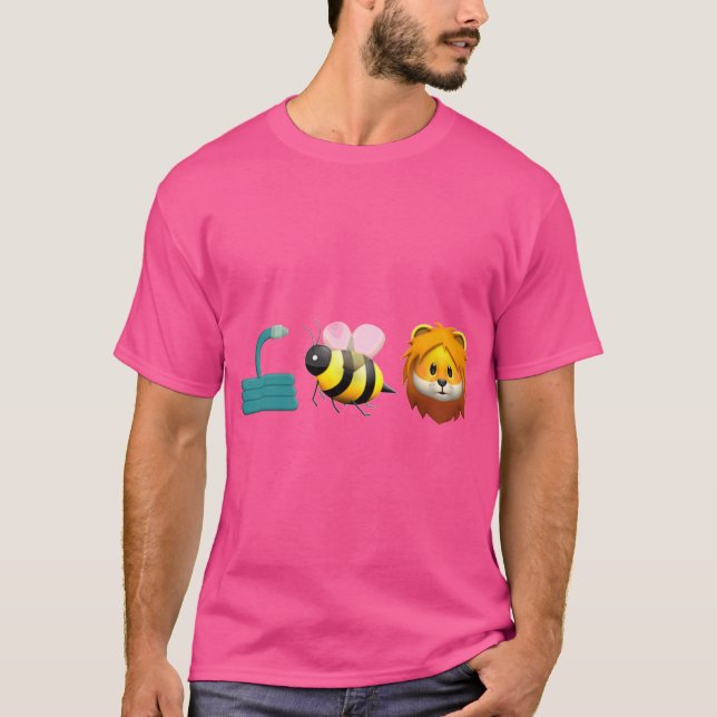 Hose Bee Lion Emoji boy T-Shirt (Front)